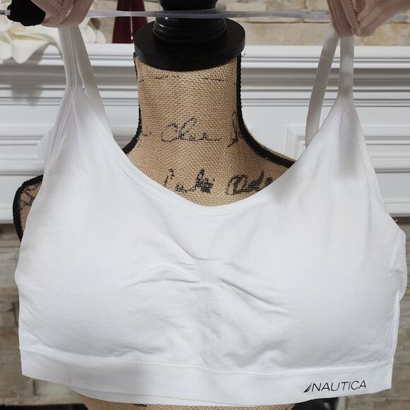 NAUTICA 3pk super soft active athletic workout lounge bras plus size 3X New! - Picture 7 of 11